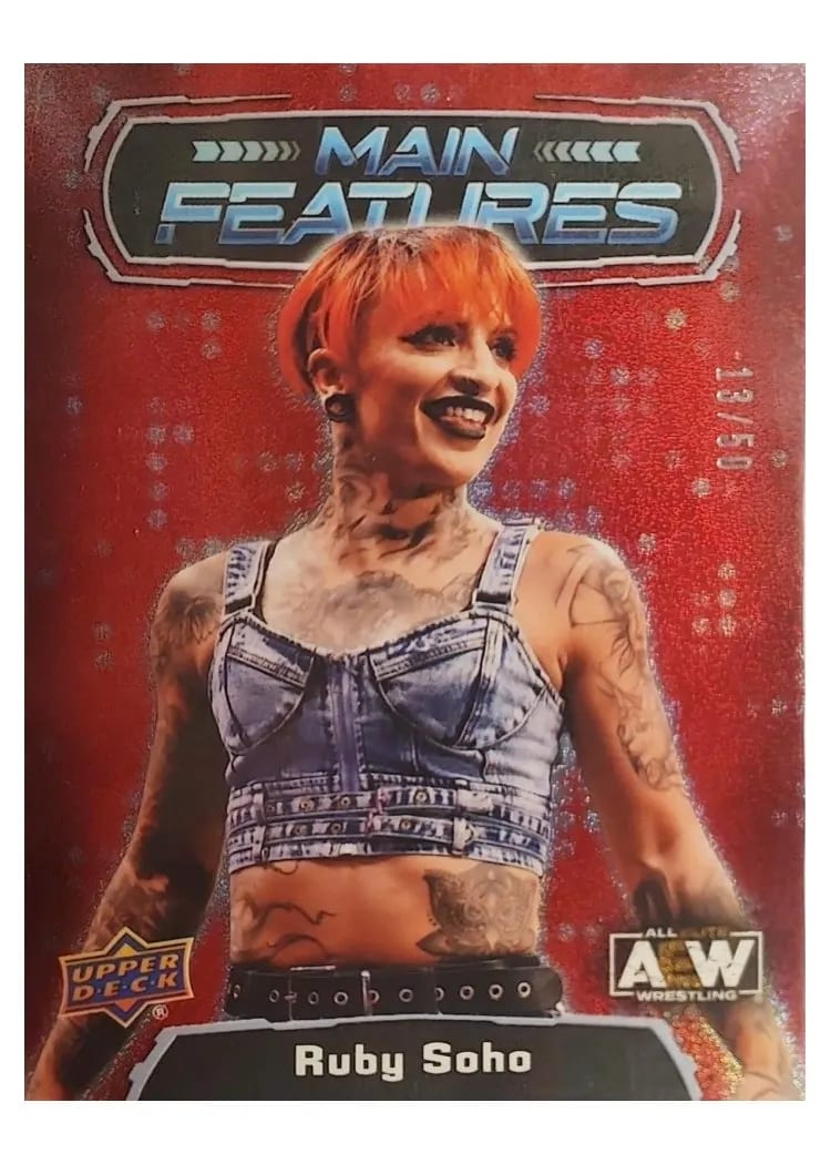 2022 Upper Deck AEW Main Features Ruby Soho #MF-15 card