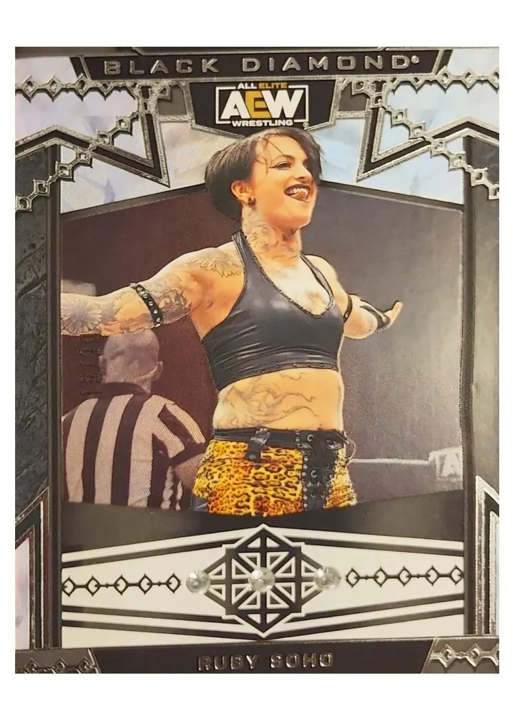 2024 Upper Deck Black Diamond AEW Ruby Soho Triple Diamond Relic #8 card