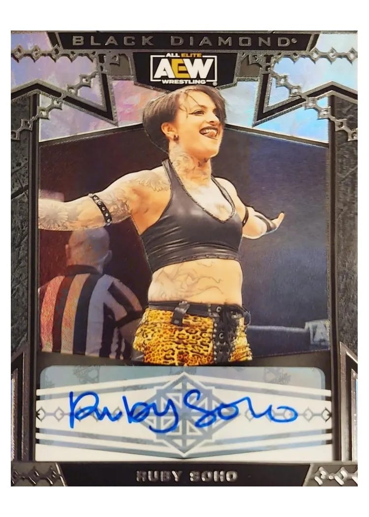 2024 Upper Deck Black Diamond AEW Ruby Soho Autograph #8 card