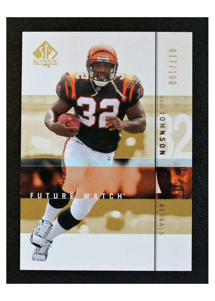2001 SP Authentic Rudi Johnson #111 card