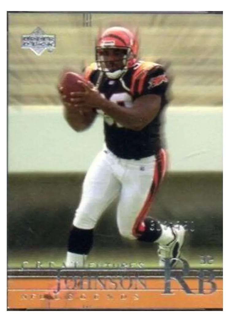 2001 Upper Deck Legends Rudi Johnson #98 card