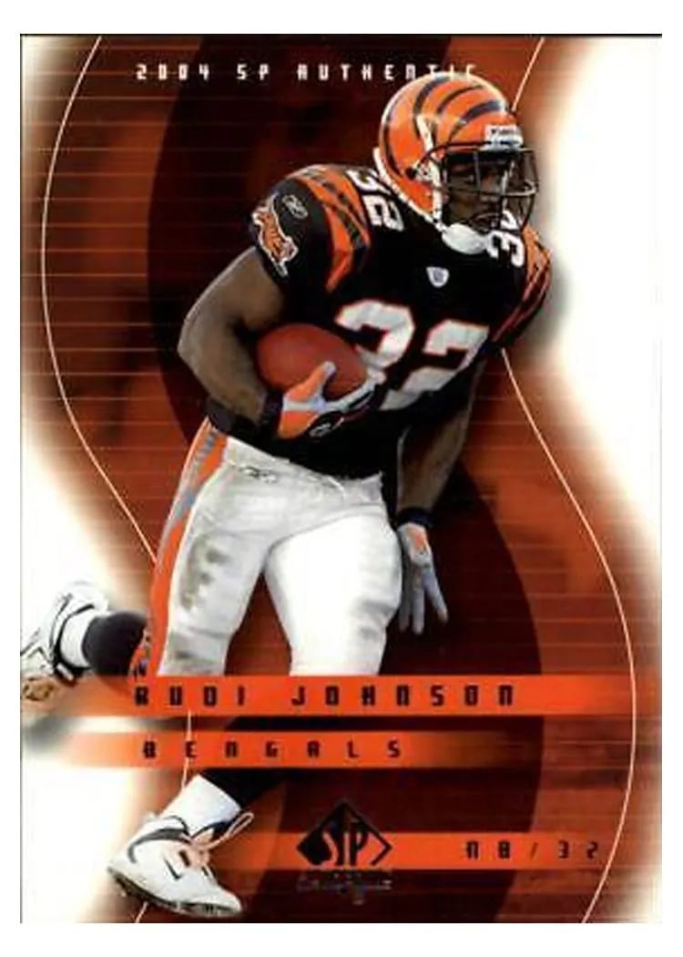 2004 SP Authentic Rudi Johnson #18 card