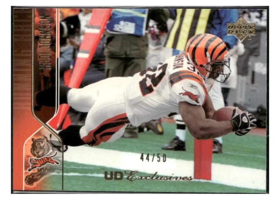 2004 Upper Deck Rudi Johnson #45 card