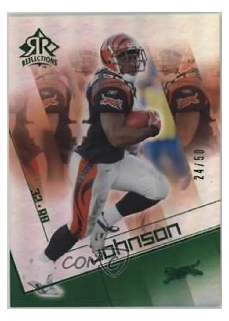 2004 Upper Deck Reflections Rudi Johnson #19 card