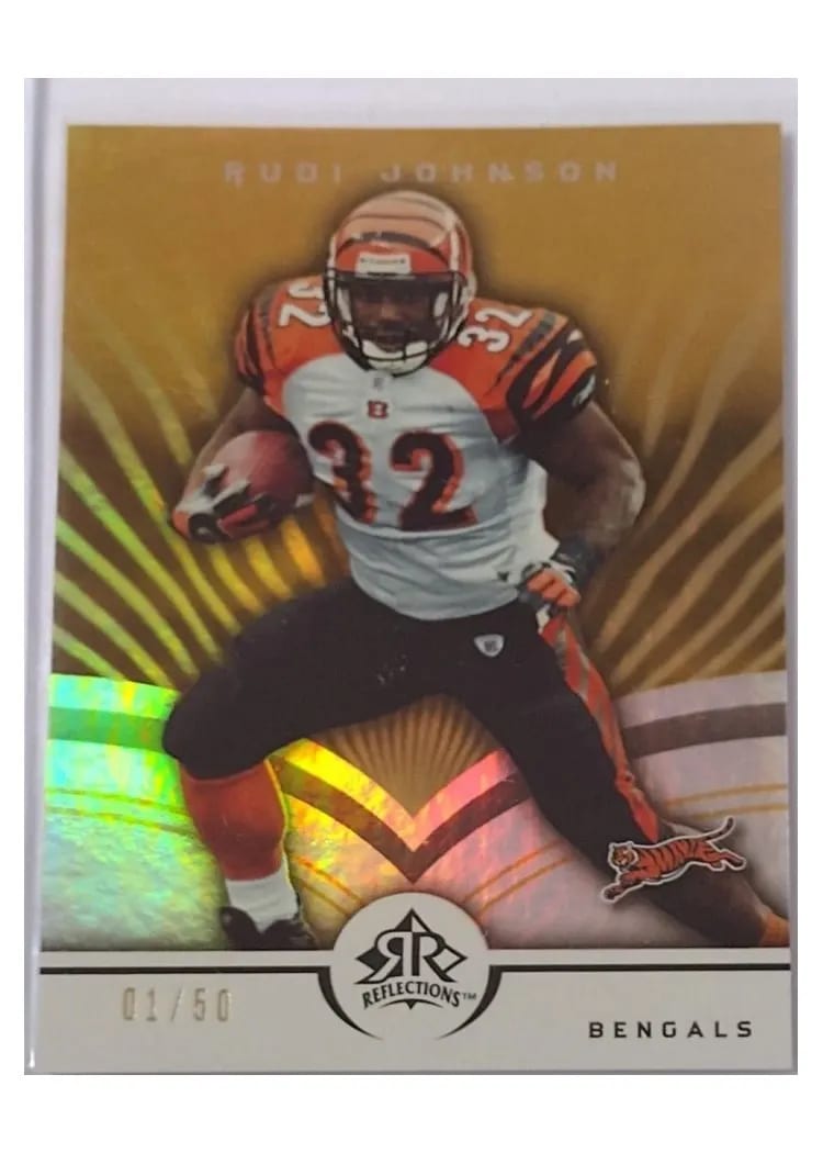 2005 Upper Deck Reflections Rudi Johnson #22 card
