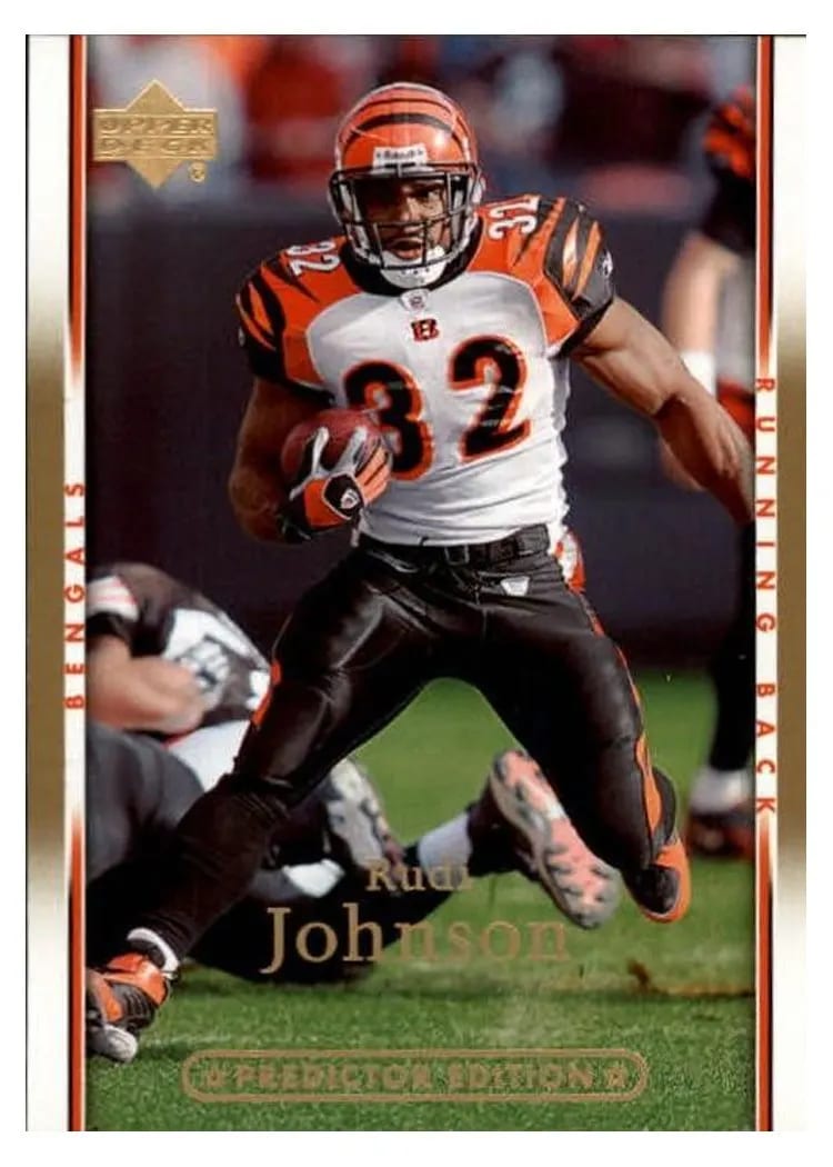 2007 Upper Deck Rudi Johnson #38 card