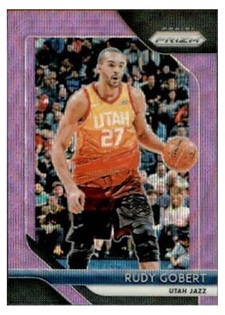 2018-19 Panini Prizm Base Set Rudy Gobert #193 card