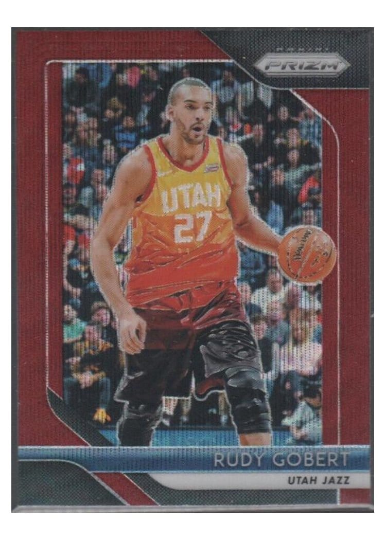 2018-19 Panini Prizm Base Set Rudy Gobert #193 card