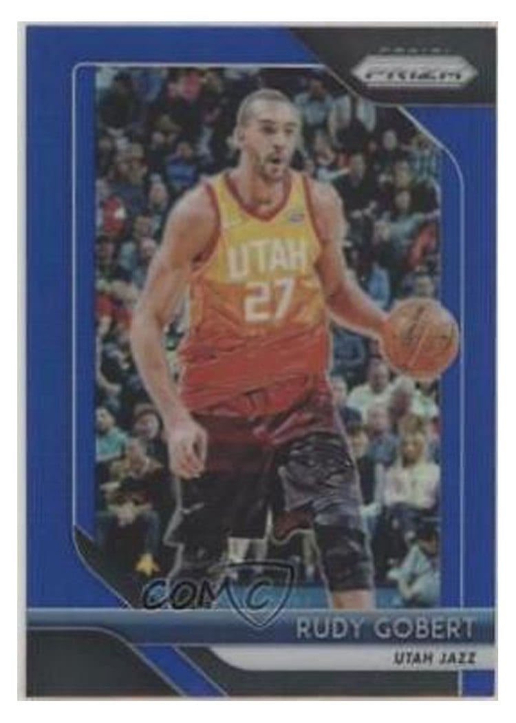 2018-19 Panini Prizm Base Set Rudy Gobert #193 card
