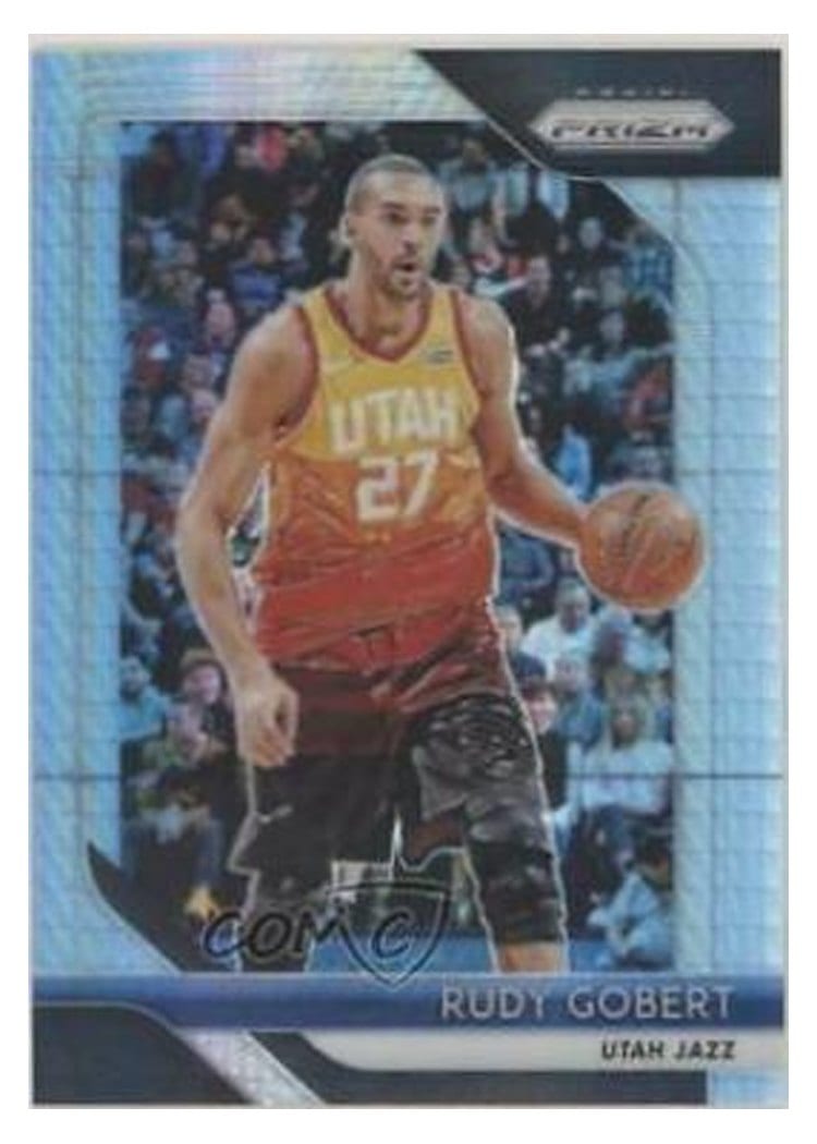 2018-19 Panini Prizm Base Set Rudy Gobert #193 card