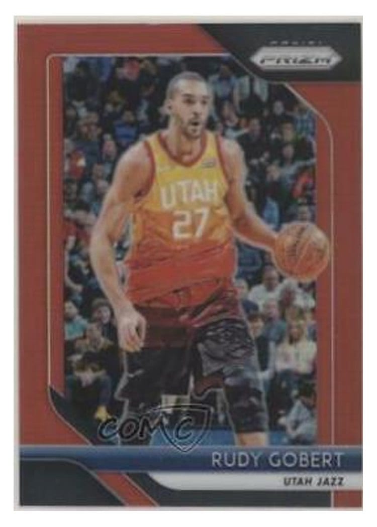 2018-19 Panini Prizm Base Set Rudy Gobert #193 card