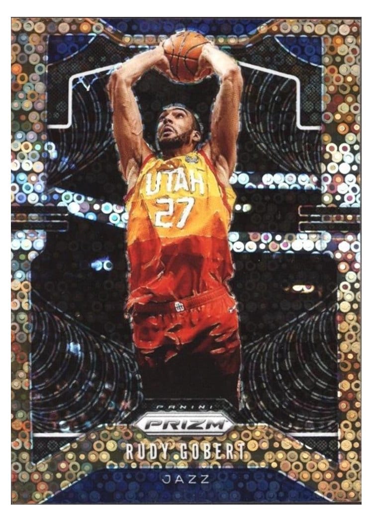 2019-20 Panini Prizm Base Set Rudy Gobert #168 card