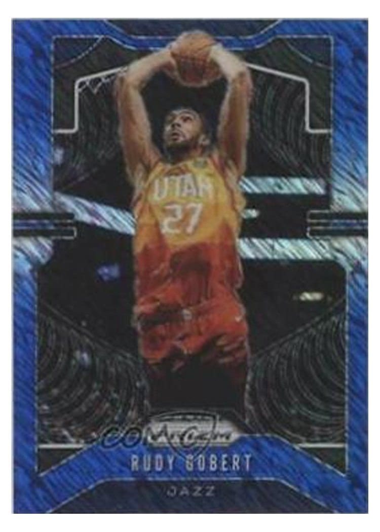 2019-20 Panini Prizm Base Set Rudy Gobert #168 card