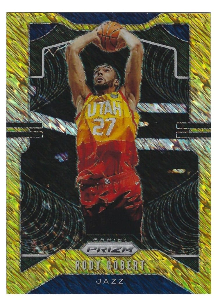 2019-20 Panini Prizm Base Set Rudy Gobert #168 card