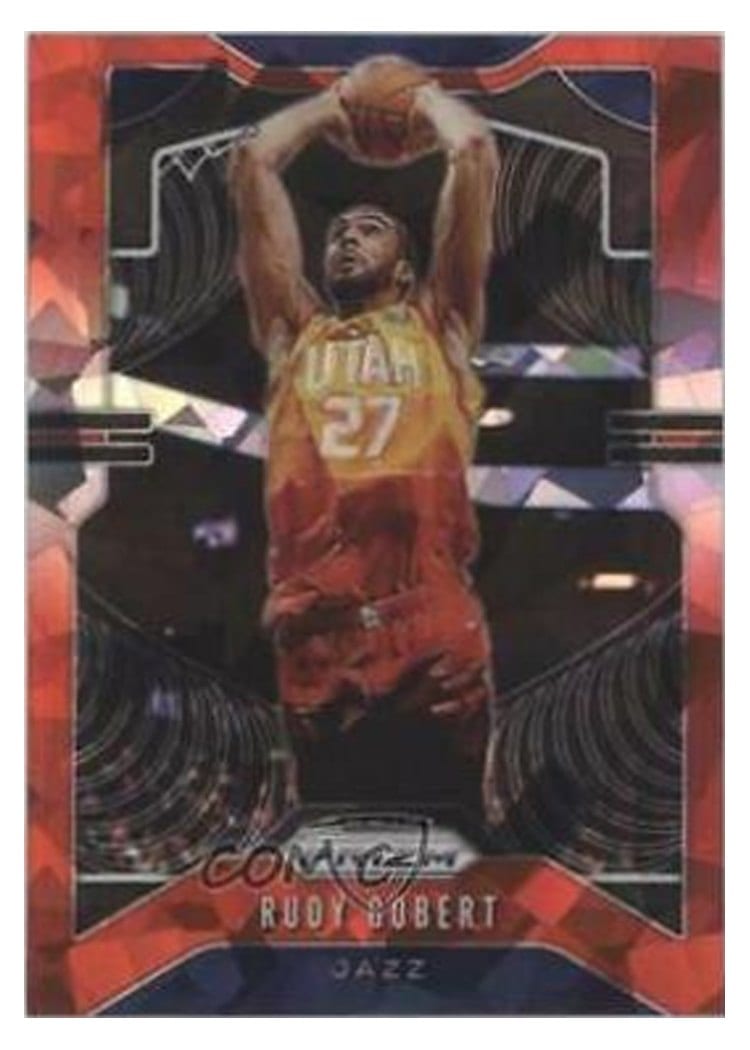 2019-20 Panini Prizm Base Set Rudy Gobert #168 card