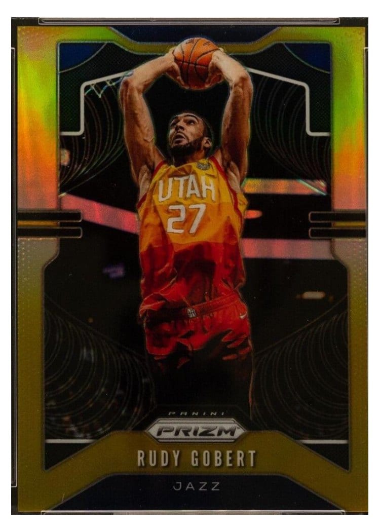 2019-20 Panini Prizm Base Set Rudy Gobert #168 card
