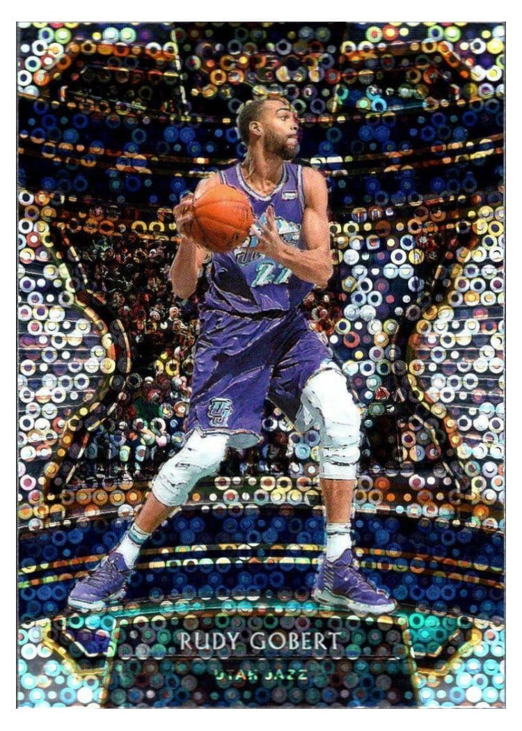 2019-20 Panini Select Base Set Rudy Gobert Disco Prizm #41 card