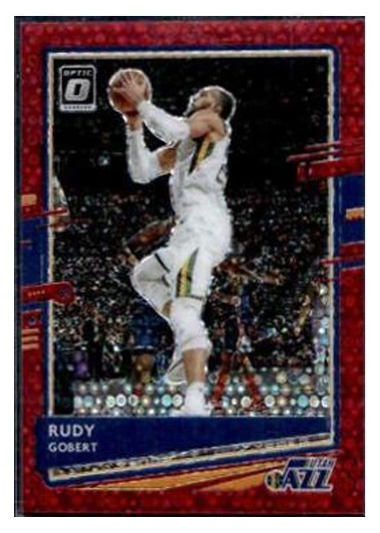 2020-21 Donruss Optic Base Set Rudy Gobert Fast Break Red #28 card