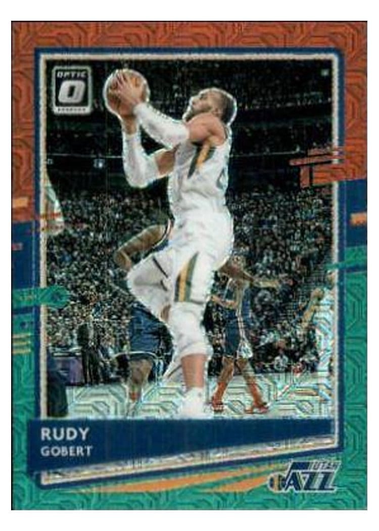 2020-21 Donruss Optic Base Set Rudy Gobert Choice Red Green #28 card