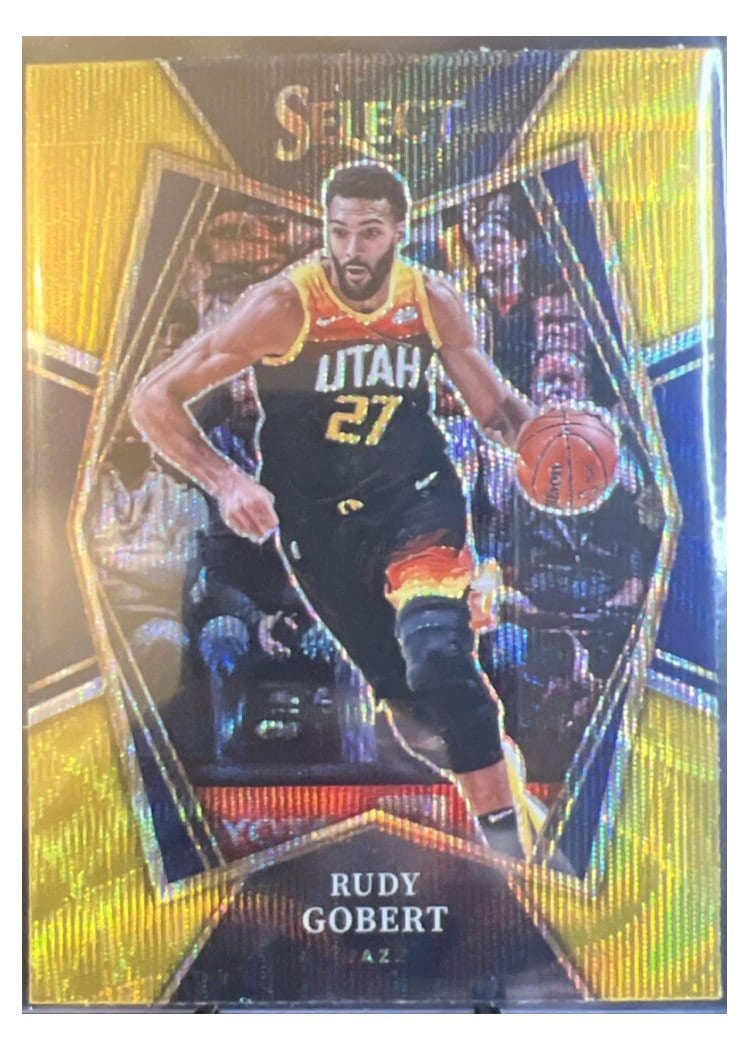 2021-22 Panini Select Base Set Rudy Gobert #179 card