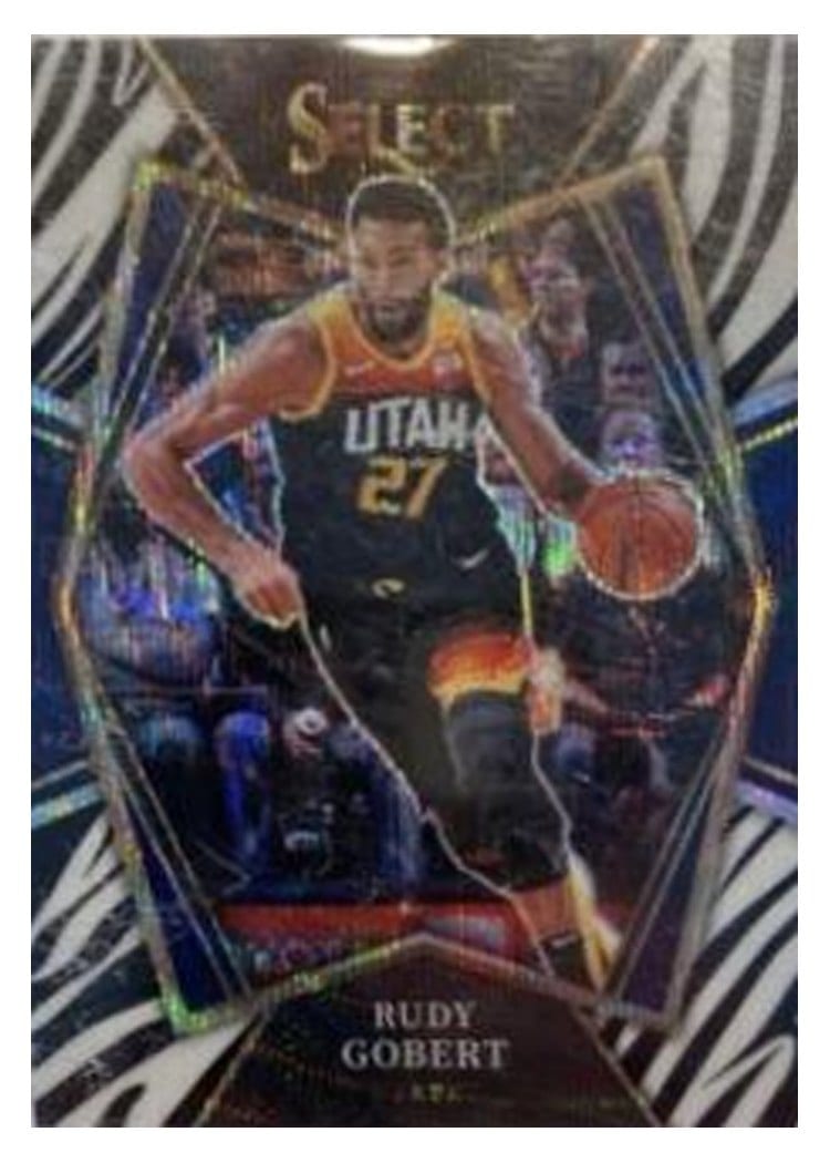 2021-22 Panini Select Base Set Rudy Gobert #179 card