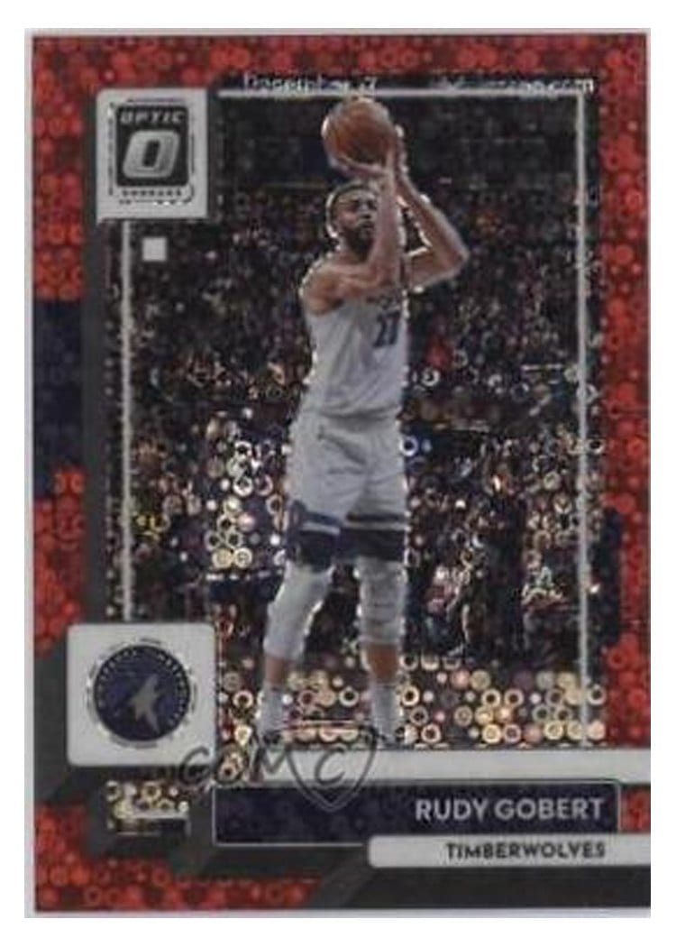 2022-23 Donruss Optic Base Set Rudy Gobert Fast Break Red #70 card