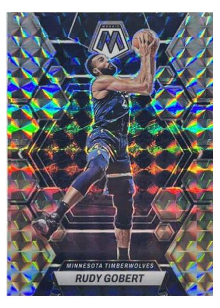 2022-23 Panini Mosaic Base Set Rudy Gobert Silver #138 card