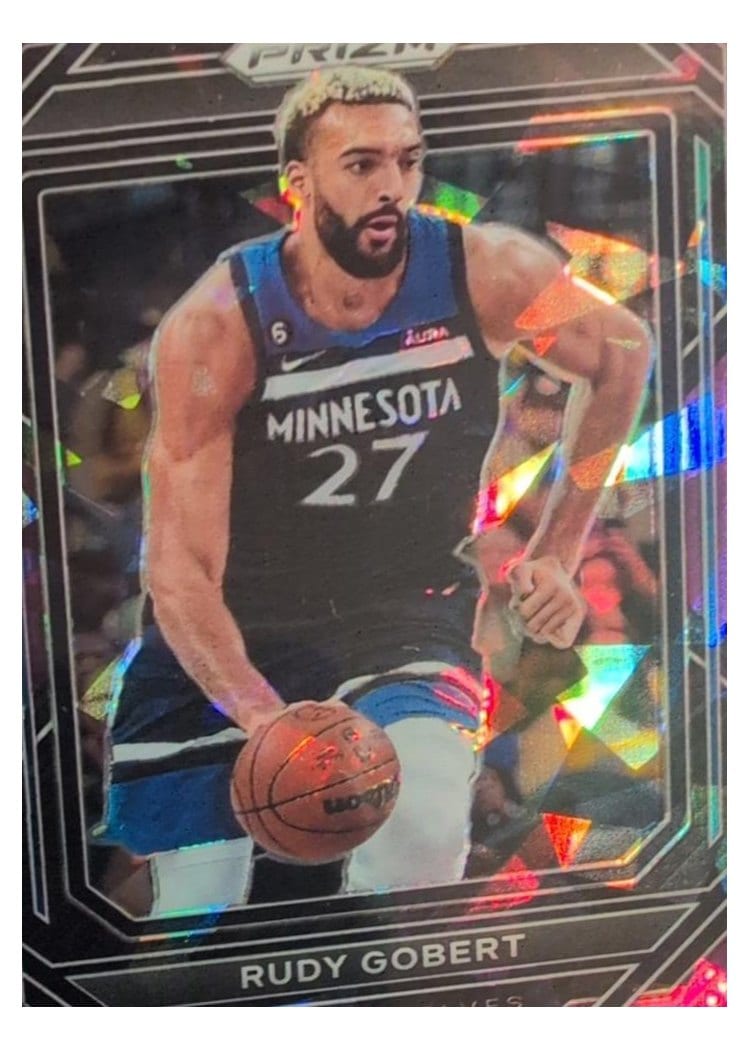 2022-23 Panini Prizm Base Set Rudy Gobert #67 card