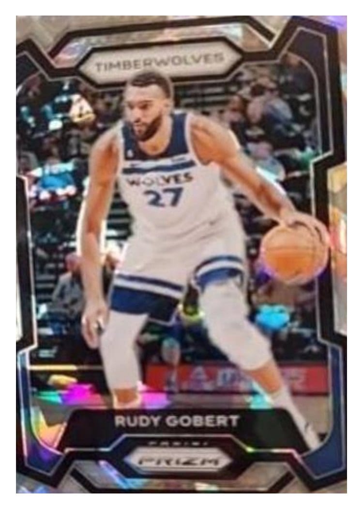 2023-24 Panini Prizm Base Set Rudy Gobert #59 card