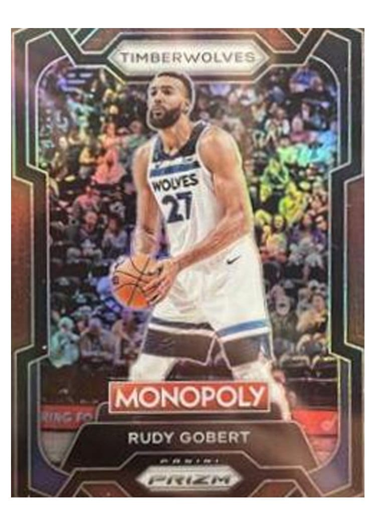 2023-24 Panini Prizm Monopoly Base Set Rudy Gobert Brown #54 card