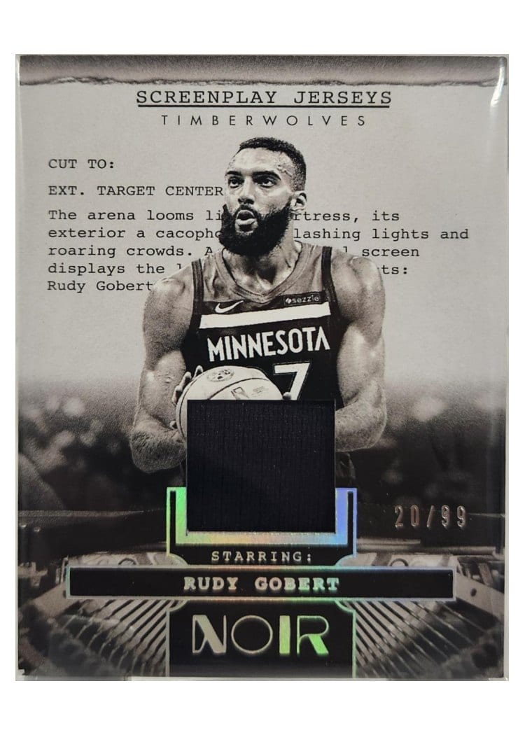 2024-25 Panini Noir Screenplay Jerseys Set Rudy Gobert #29 card