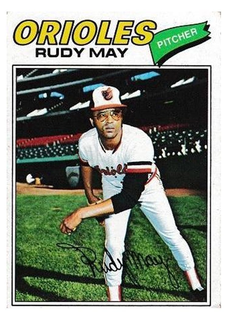 1977 Topps Rudy May #56 card