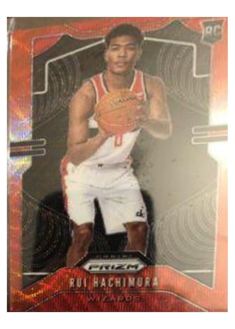 2019-20 Panini Prizm Base Set Rui Hachimura Red Ice Prizm #255 card