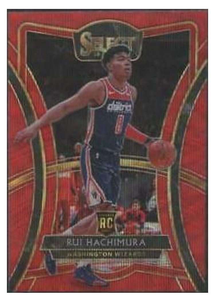 2019-20 Panini Select Base Set Rui Hachimura #187 card