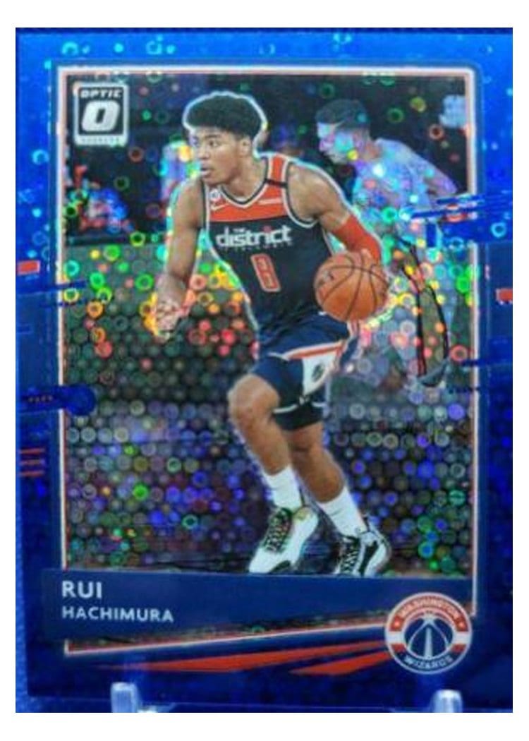 2020-21 Donruss Optic Base Set Rui Hachimura Blue #67 card