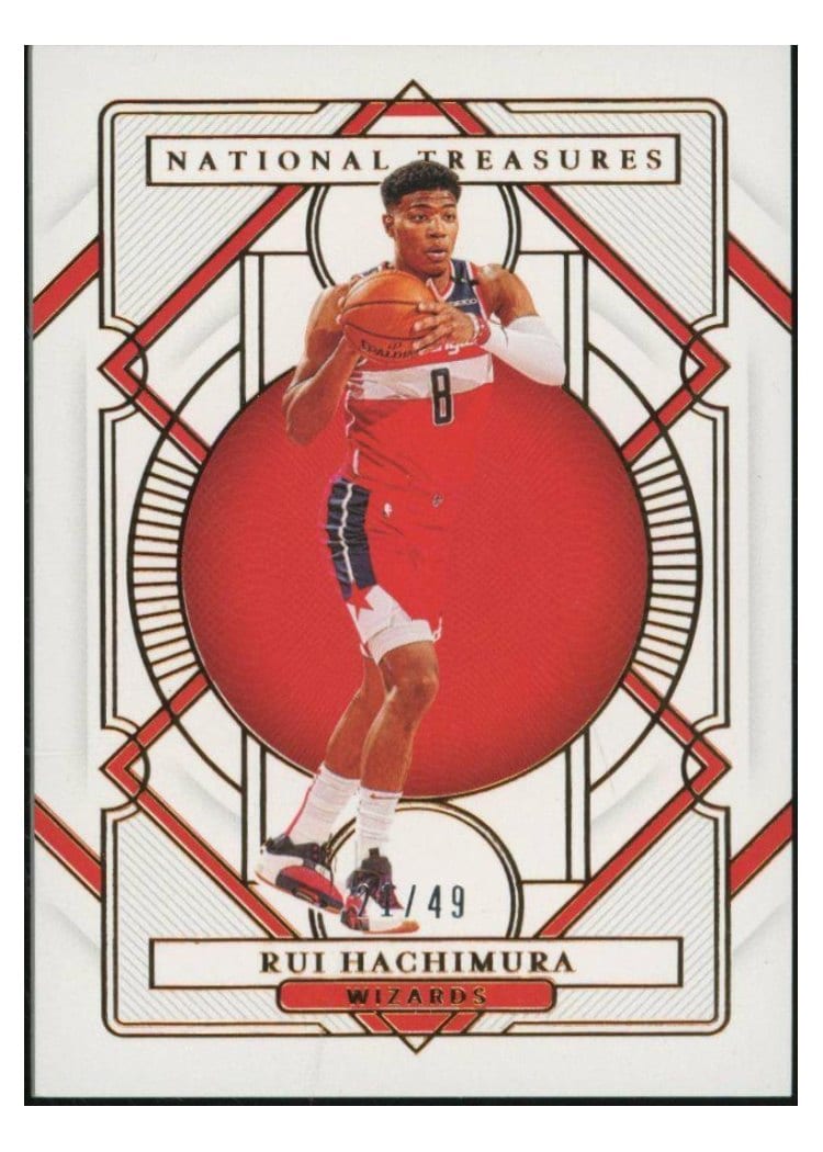 2020-21 Panini National Treasures Base Set Rui Hachimura #94 card
