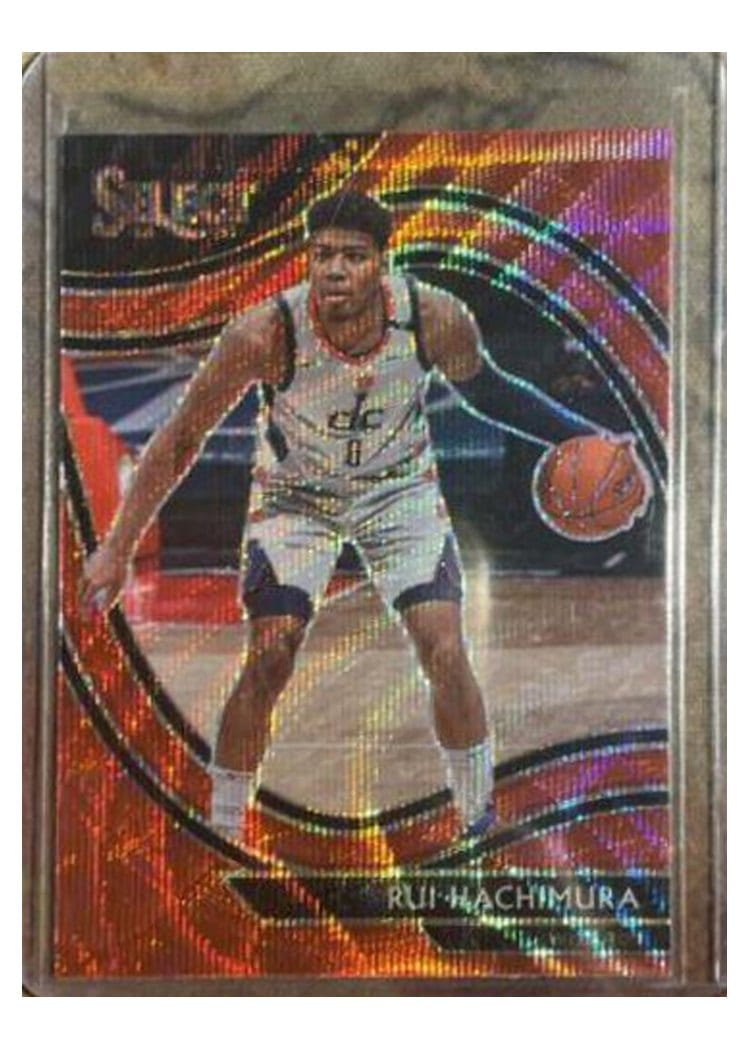 2020-21 Panini Select Base Set Rui Hachimura Red Wave #232 card