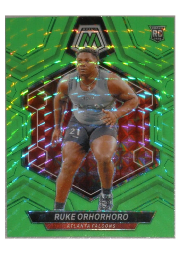 2024 Panini Mosaic Base Set Ruke Orhorhoro Green Fluorescent #335 card