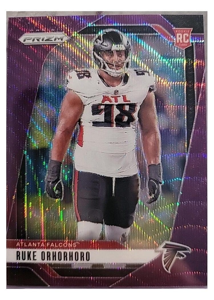 2024 Panini Prizm Base Set Ruke Orhorhoro Purple Wave #386 card