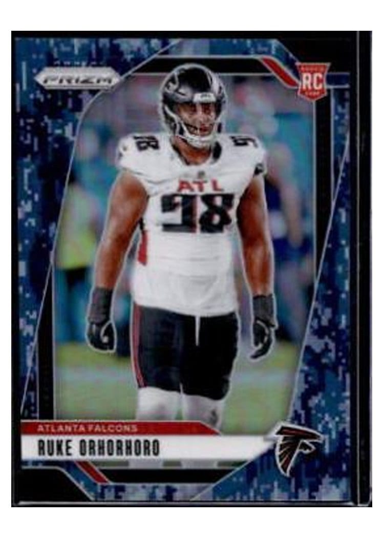 2024 Panini Prizm Base Set Ruke Orhorhoro Navy Camo #386 card