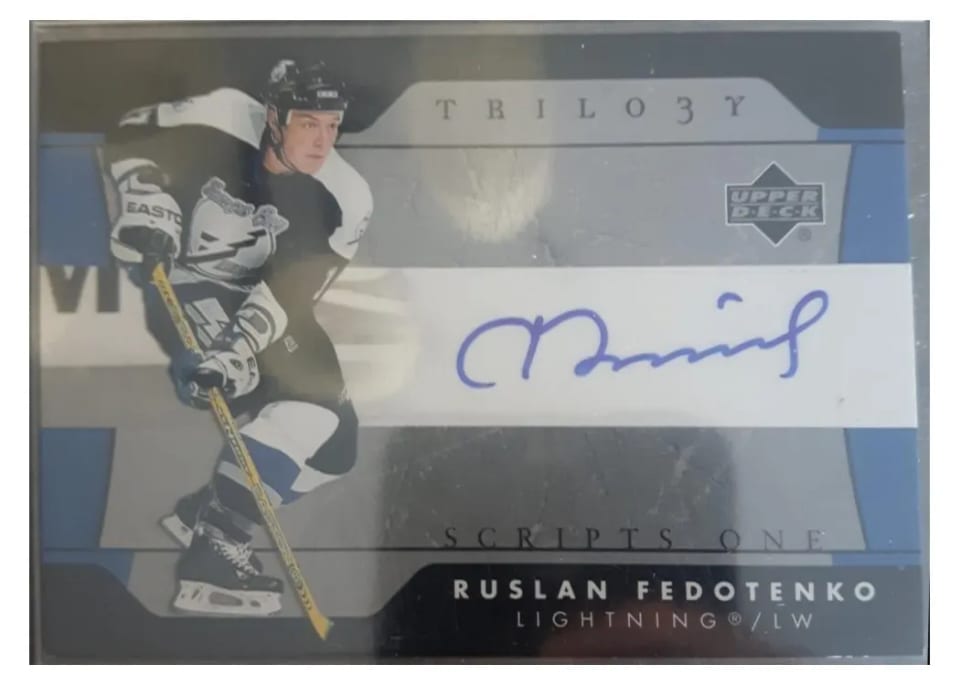 2006 Upper Deck Trilogy Scripts Ruslan Fedotenko #TS-RF card