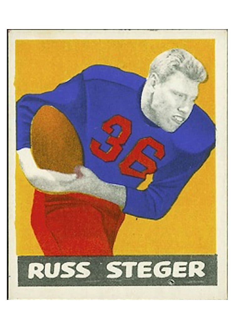 1948 Leaf Russ Steger #74 card