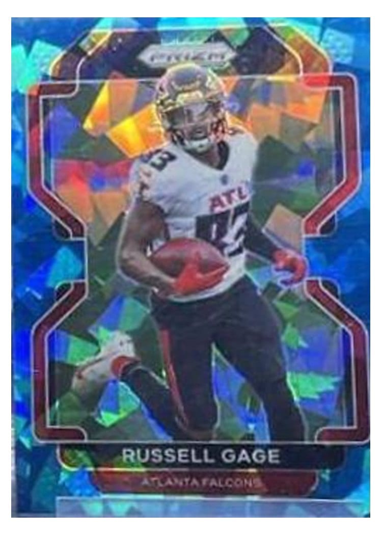 2021 Panini Prizm Base Set Russell Gage Blue Ice Prizm #325 card