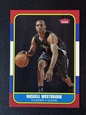 2008 Fleer 1986-87 Rookies Russell Westbrook #166 card
