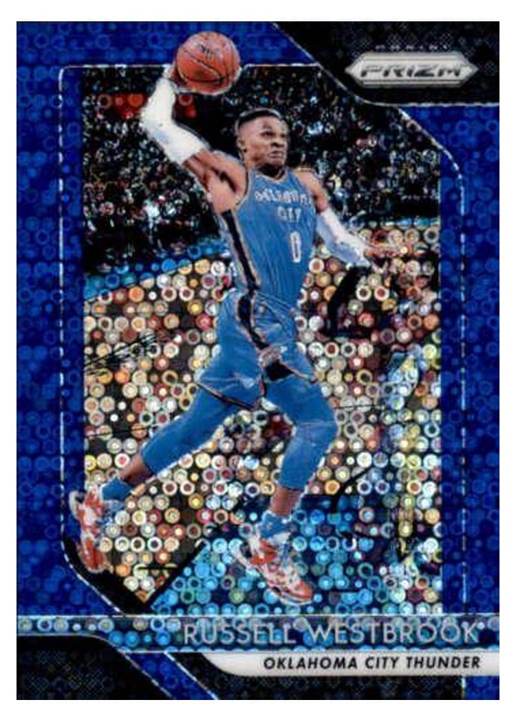 2018-19 Panini Prizm Base Set Russell Westbrook #39 card