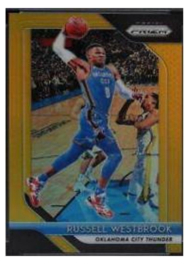 2018-19 Panini Prizm Base Set Russell Westbrook #39 card