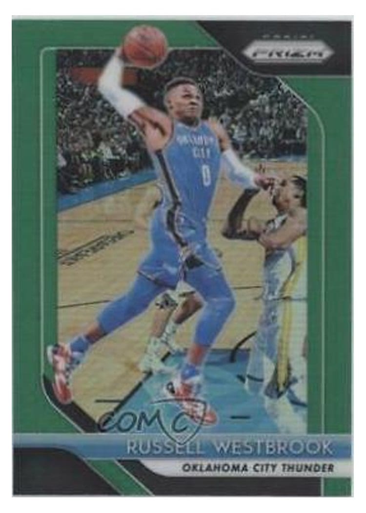 2018-19 Panini Prizm Base Set Russell Westbrook #39 card