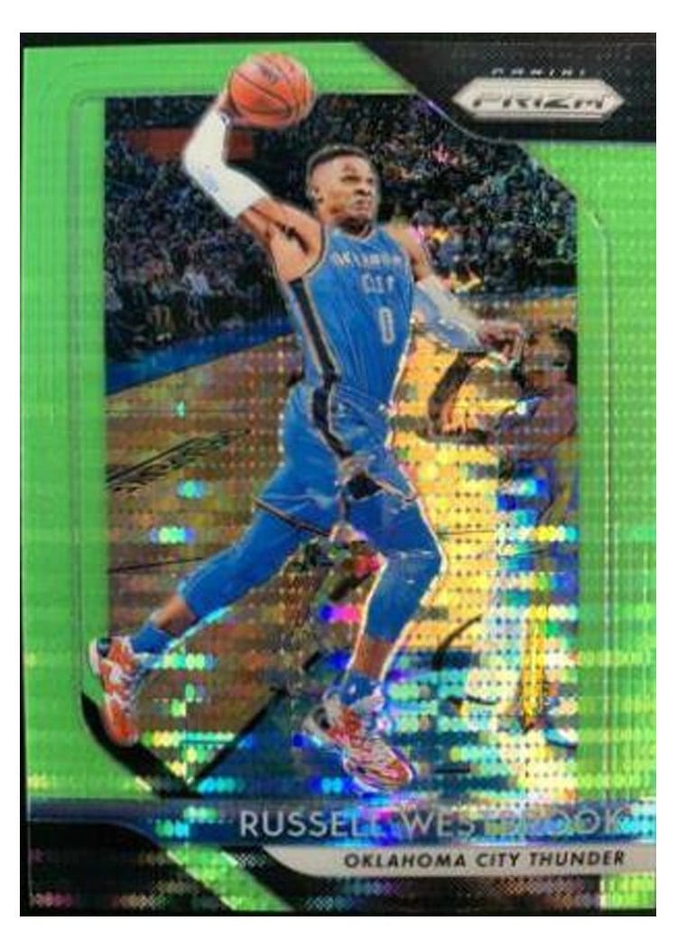 2018-19 Panini Prizm Base Set Russell Westbrook #39 card