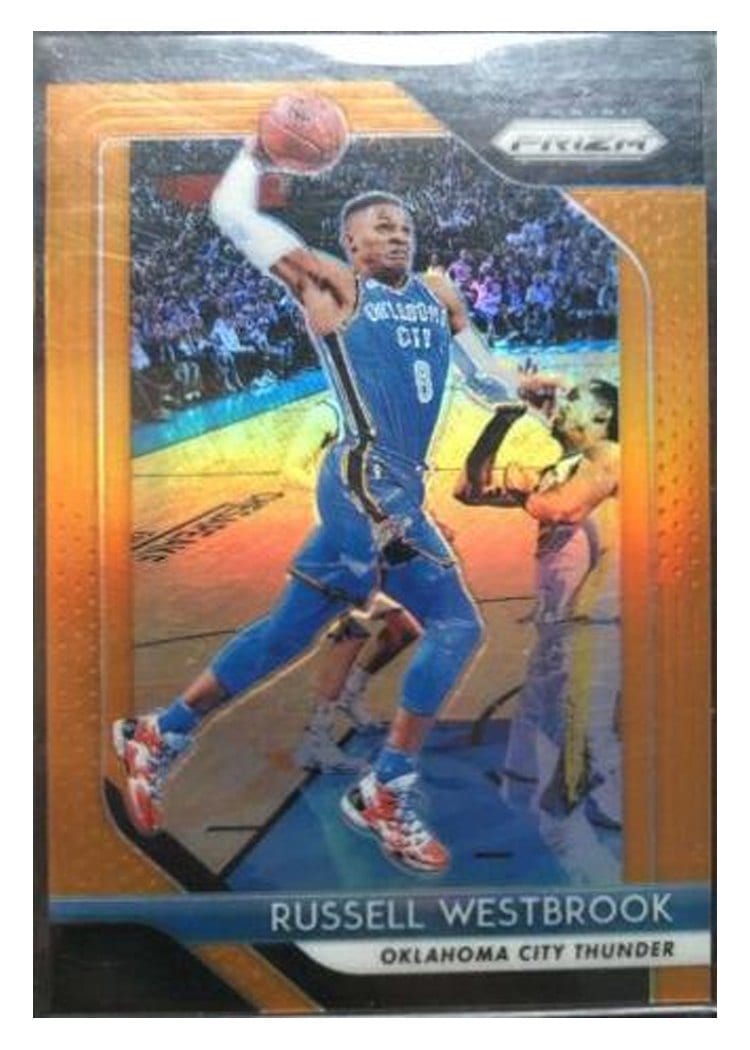 2018-19 Panini Prizm Base Set Russell Westbrook #39 card
