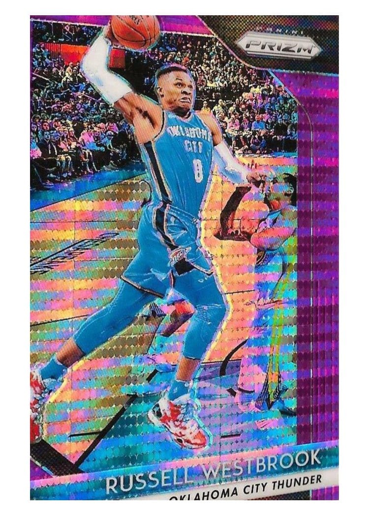 2018-19 Panini Prizm Base Set Russell Westbrook #39 card